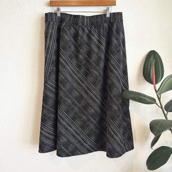 Athleta Womens Jupe Arrival Midi Skirt Size 16 Pockets Drawstring Travel Stretch - Picture 3 of 8